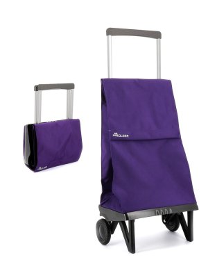 Rolser Plegmatic MF DLX. Hopfällbar shoppingvagn, lila