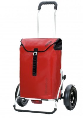 Shoppingvagn Andersen Royal Plus Extra Ortlieb med hjul Ø 25 cm, röd