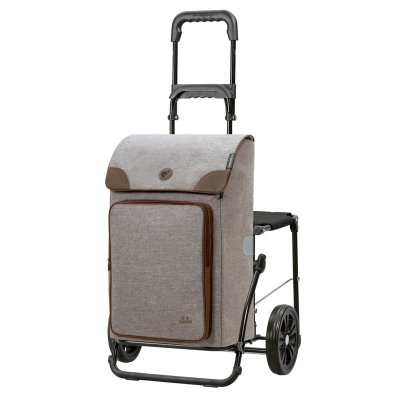 Shoppingvagn Komfort Shopper Holk med stol, grå