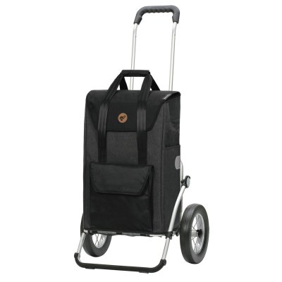 Andersen Senta shoppingvagn stora hjul, svart